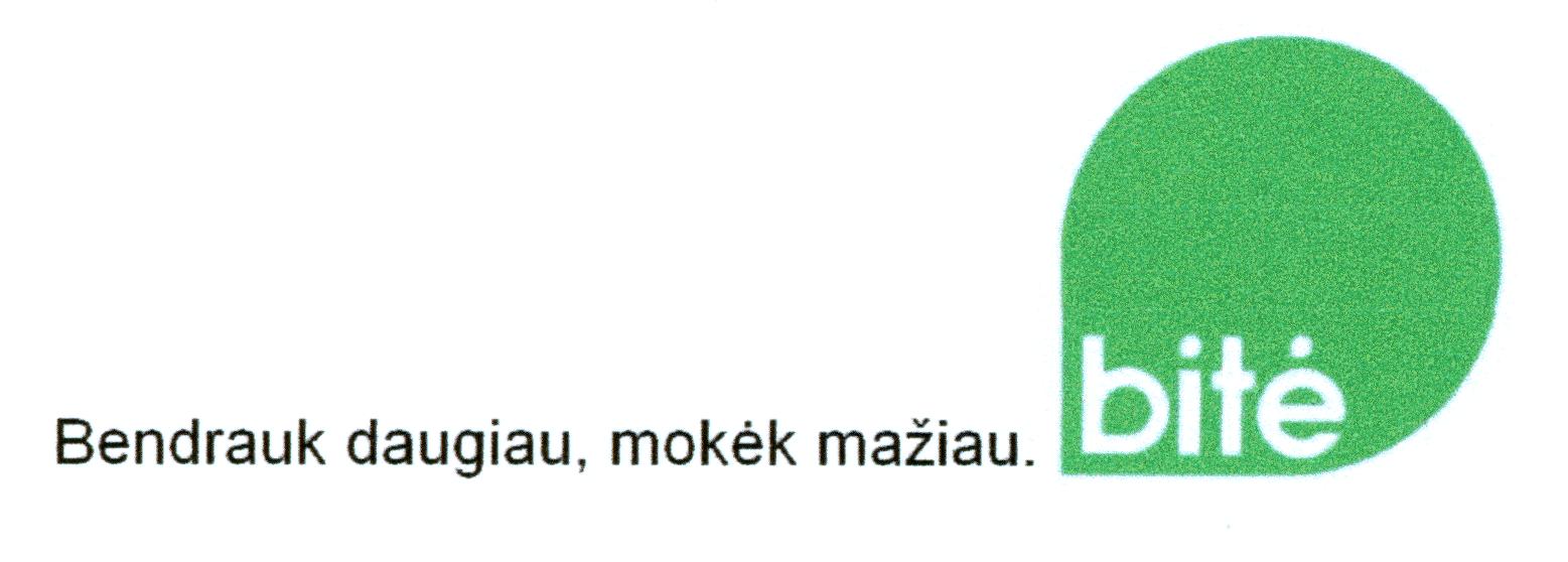 Prekės ženklas: Bendrauk daugiau, mokėk mažiau. bitė